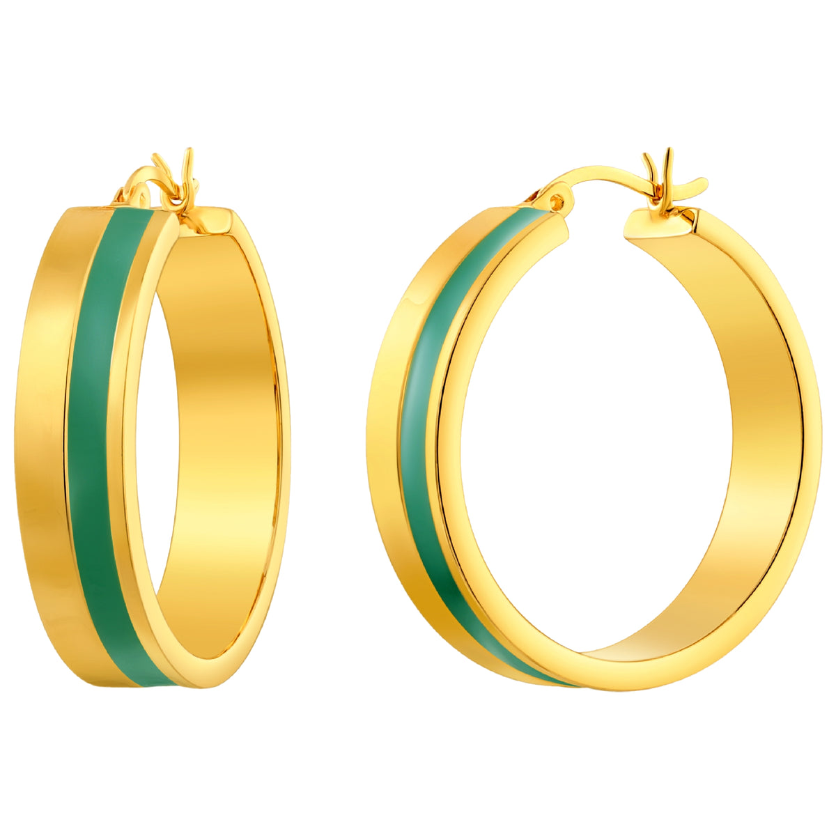 925 STERLING SILVER EARRINGS WITH ENAMEL