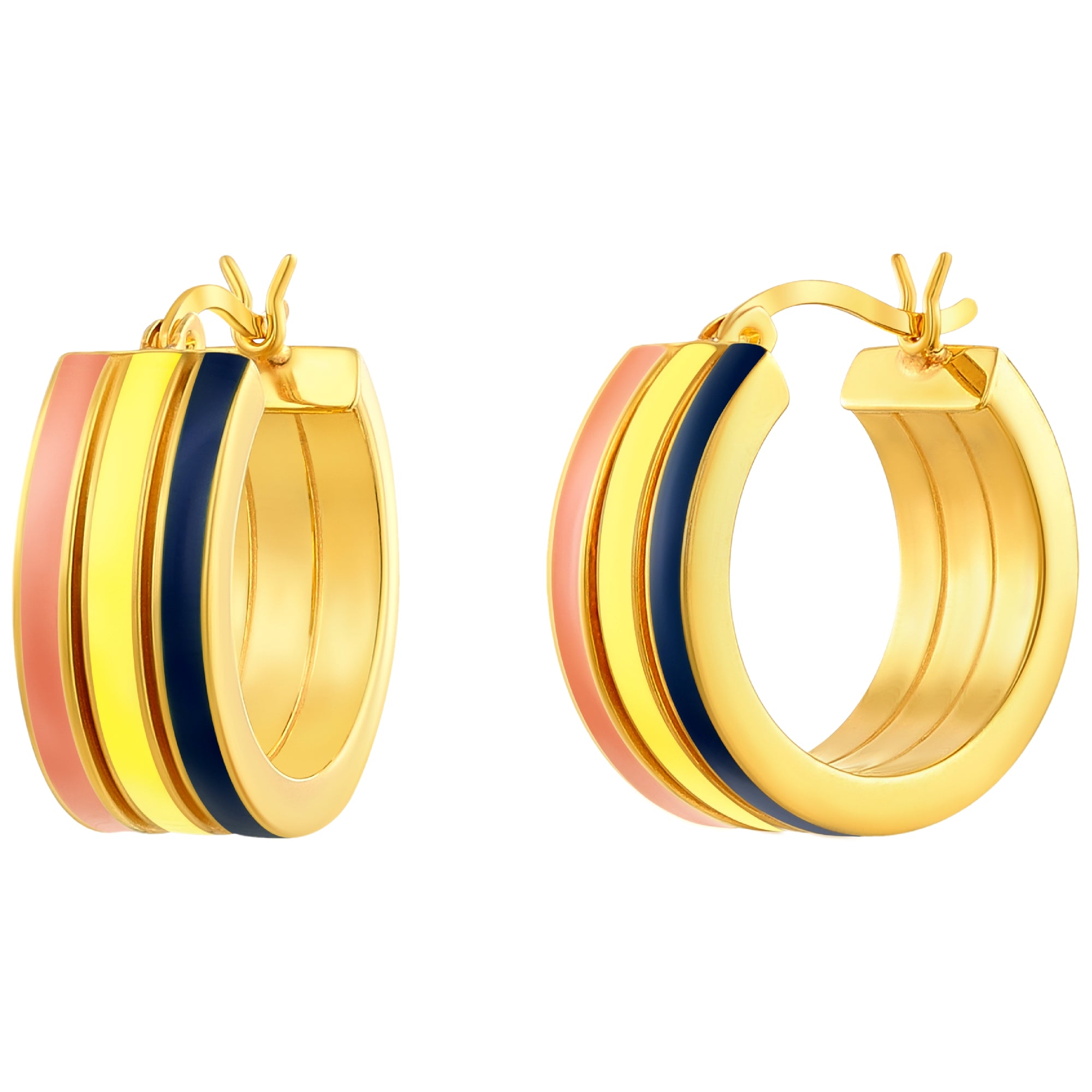 925 STERLING SILVER EARRINGS WITH ENAMEL