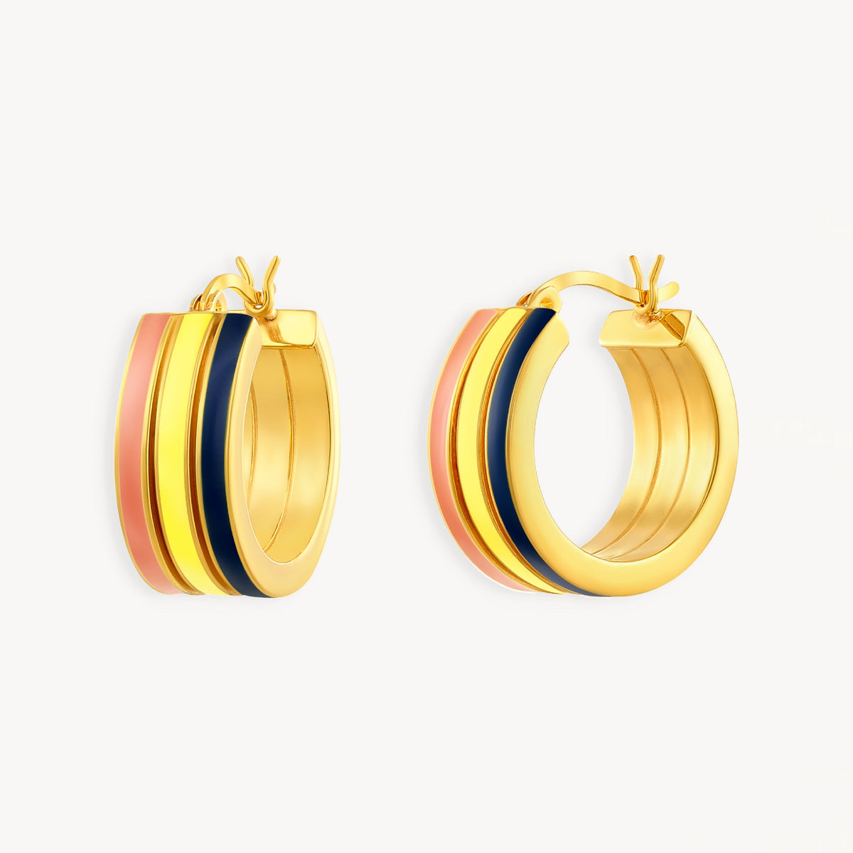 925 STERLING SILVER EARRINGS WITH ENAMEL