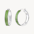 925 STERLING SILVER EARRINGS WITH ENAMEL