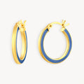 925 STERLING SILVER EARRINGS WITH ENAMEL