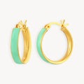 925 STERLING SILVER EARRINGS WITH ENAMEL