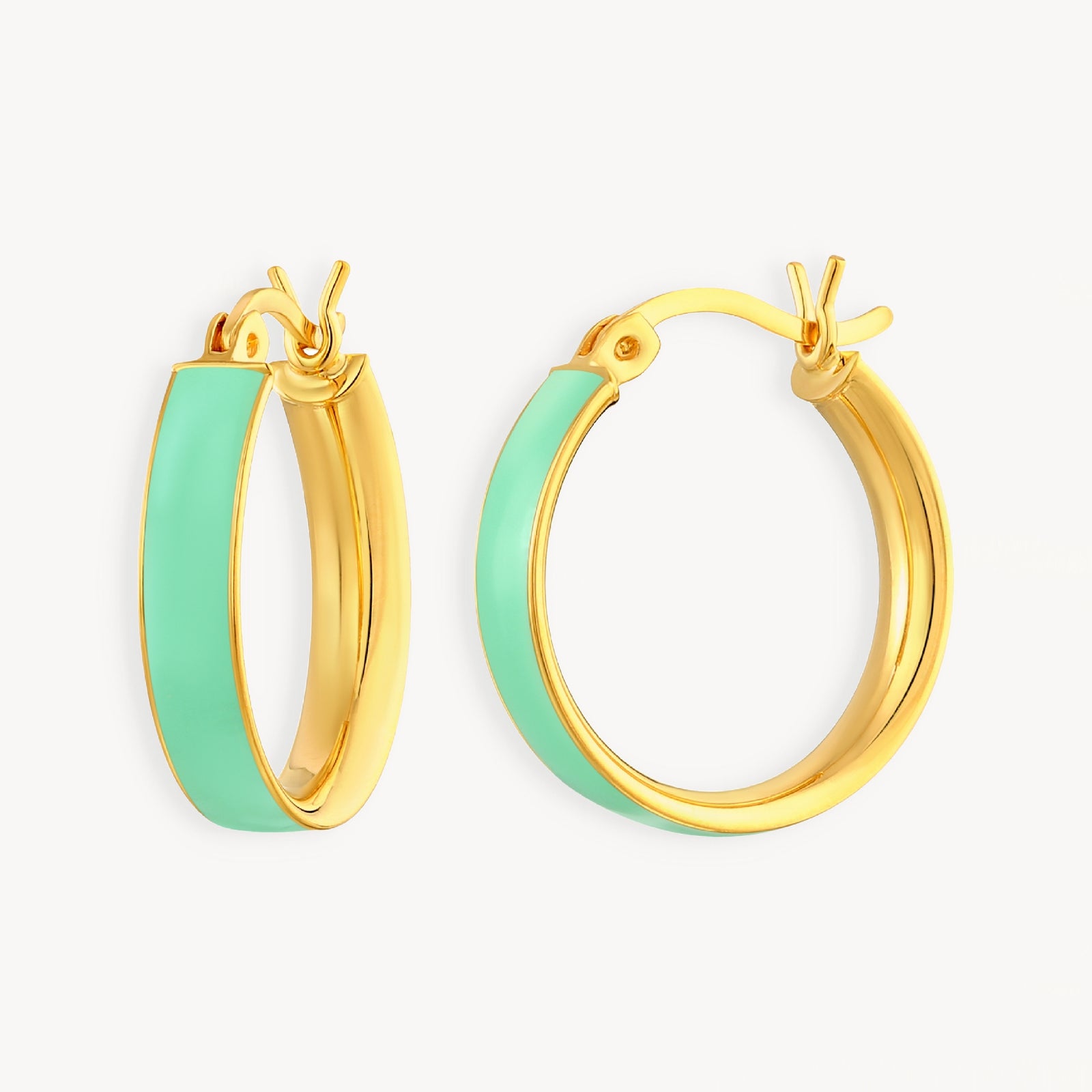 925 STERLING SILVER EARRINGS WITH ENAMEL