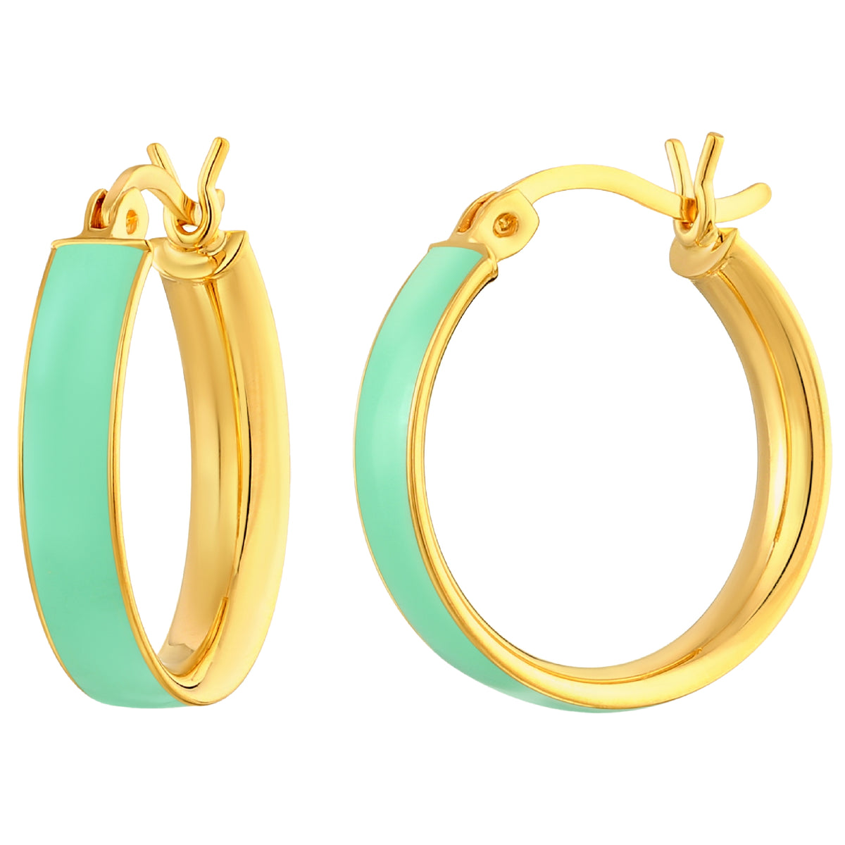 925 STERLING SILVER EARRINGS WITH ENAMEL