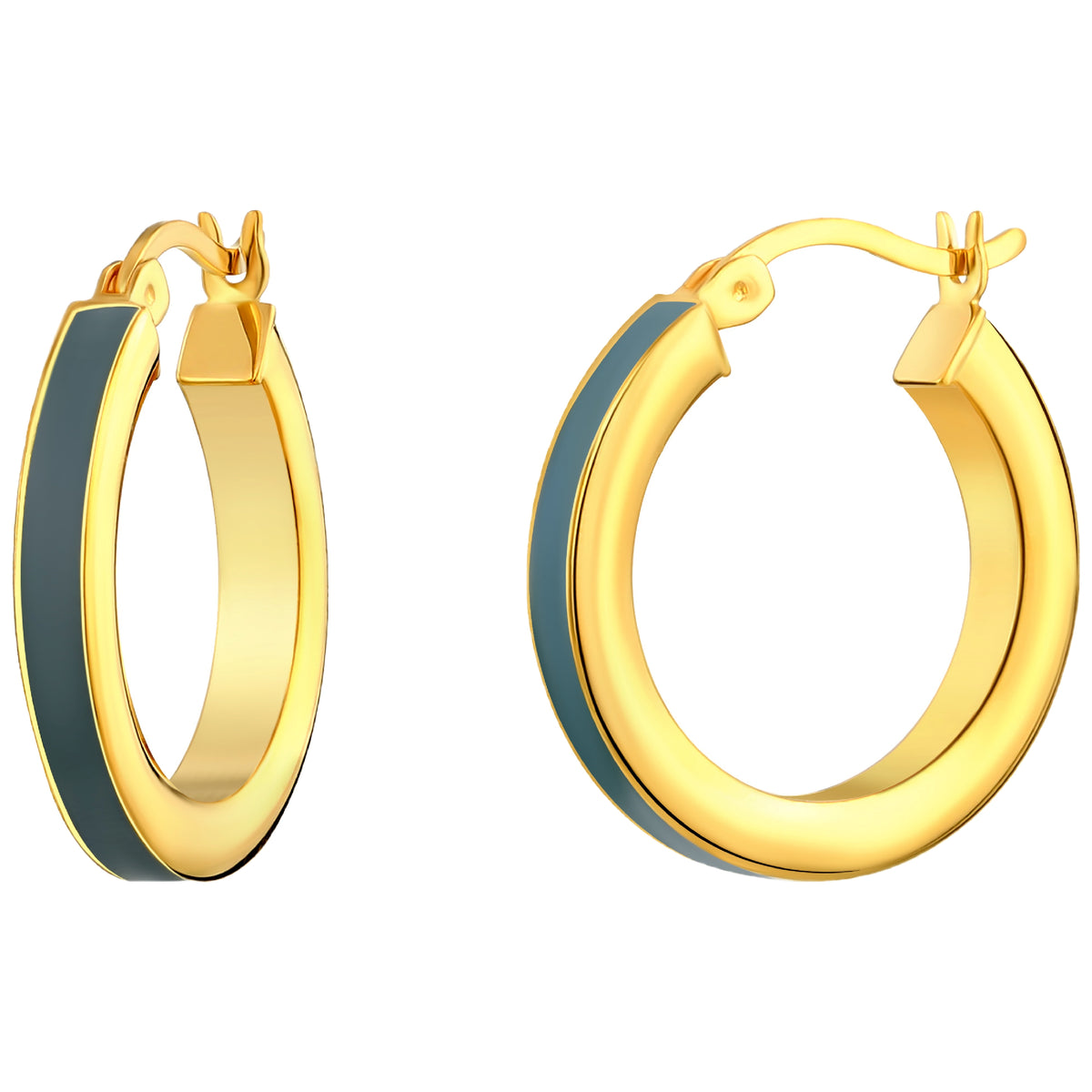 925 STERLING SILVER EARRINGS WITH ENAMEL