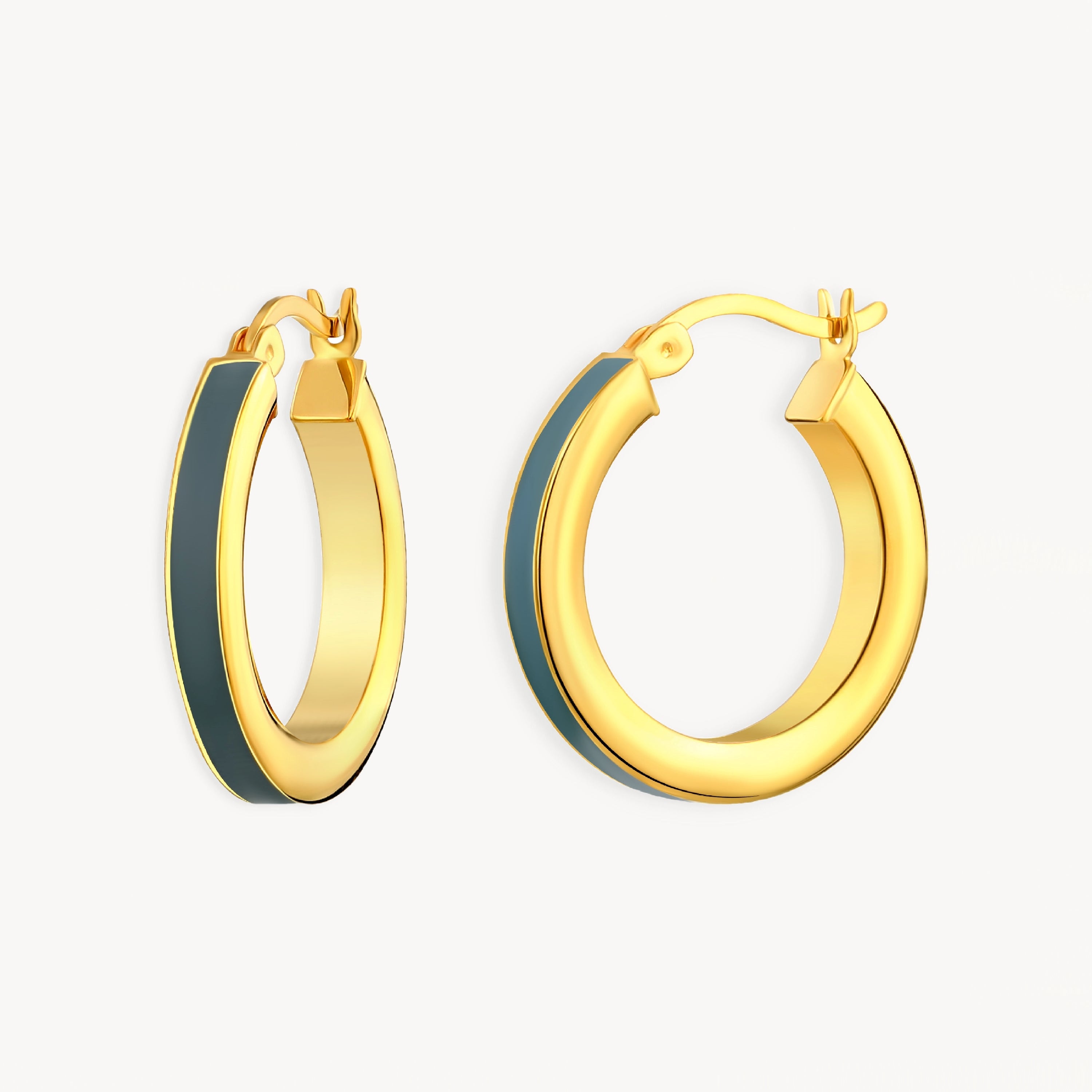 925 STERLING SILVER EARRINGS WITH ENAMEL