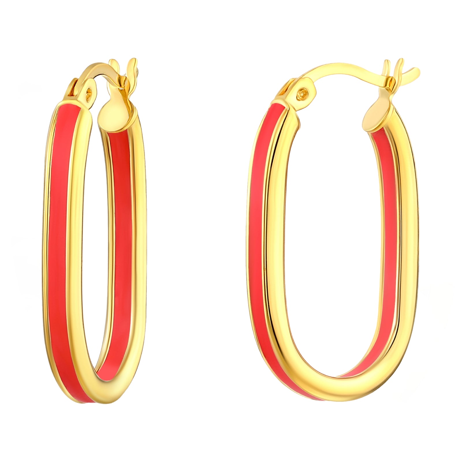 925 STERLING SILVER EARRINGS WITH ENAMEL