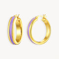 925 STERLING SILVER EARRINGS WITH ENAMEL