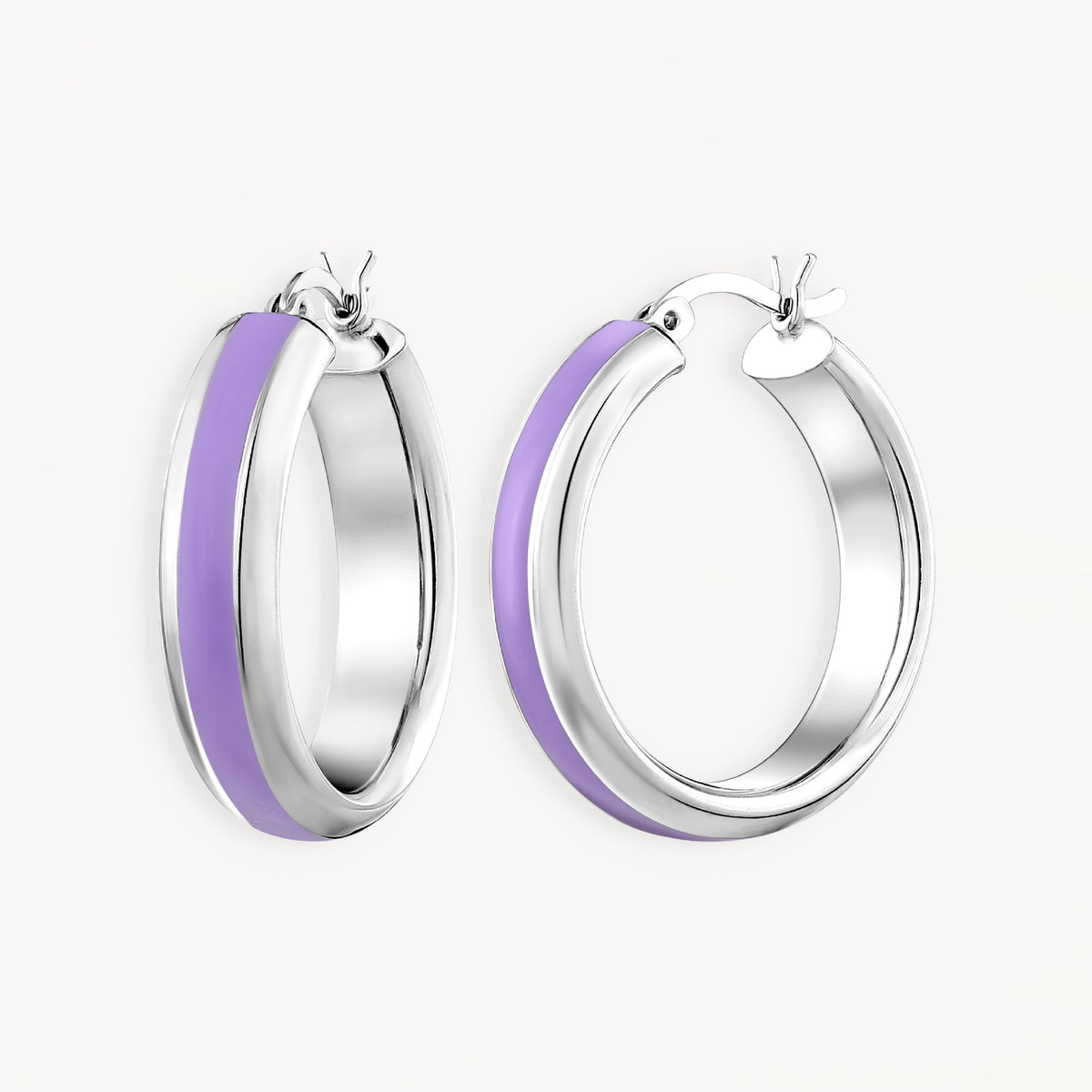 925 STERLING SILVER EARRINGS WITH ENAMEL