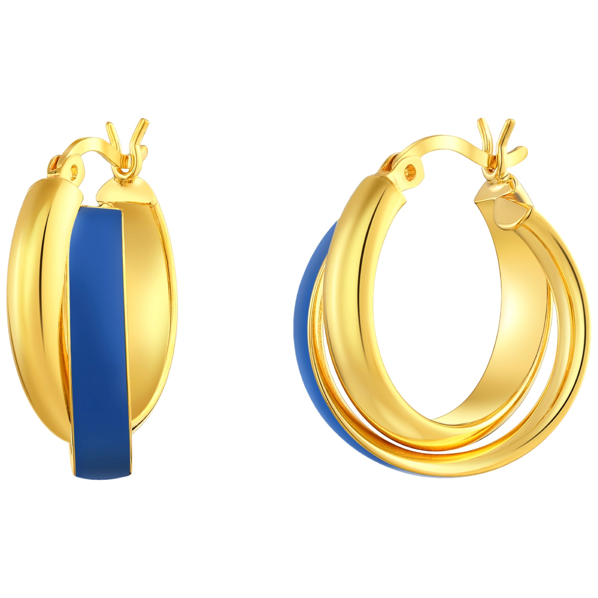 925 STERLING SILVER EARRINGS WITH ENAMEL