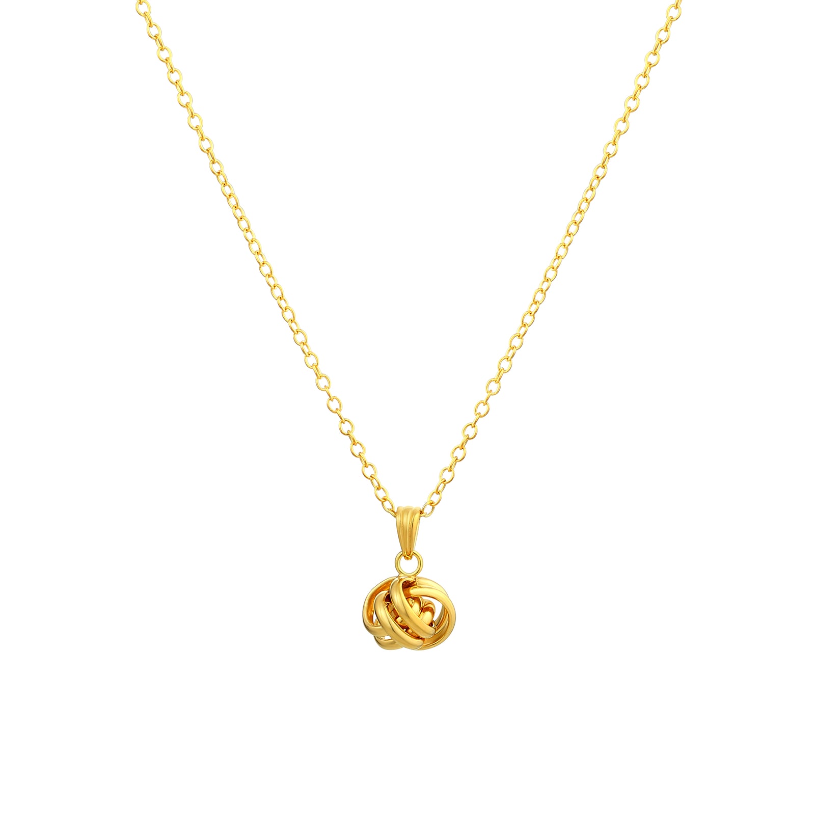 925 STERLING SILVER TWISTED KNOT PENDANT