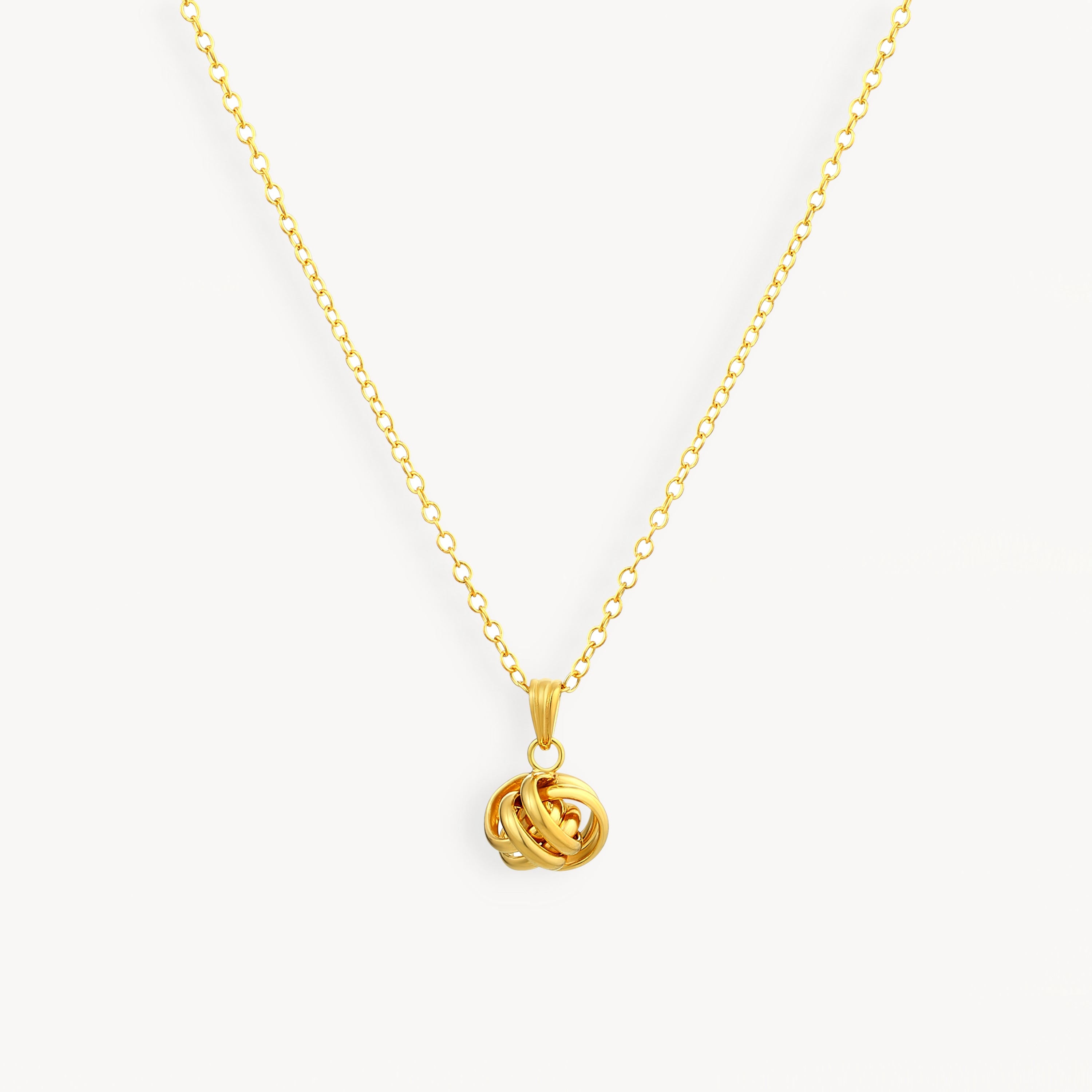 925 STERLING SILVER TWISTED KNOT PENDANT