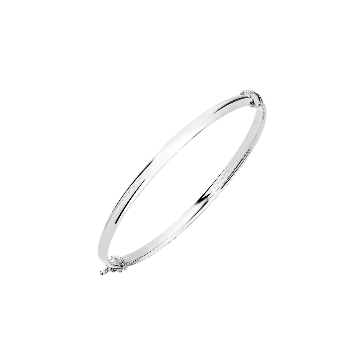 925 STERLING SILVER CLASSIC HINGED BANGLE F10529