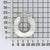 925 STERLING SILVER BACK TO BACK HALF FLAT DIAMOND CUT HOOP EARRINGS F17274