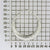 925 STERLING SILVER BACK TO BACK HALF CORRUGATE PATTERN HOOP EARRINGS F17928