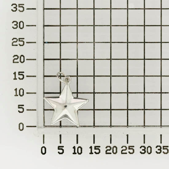 925 STERLING SILVER BACK TO BACK LITTLE 5 POINTS STAR PENDANT