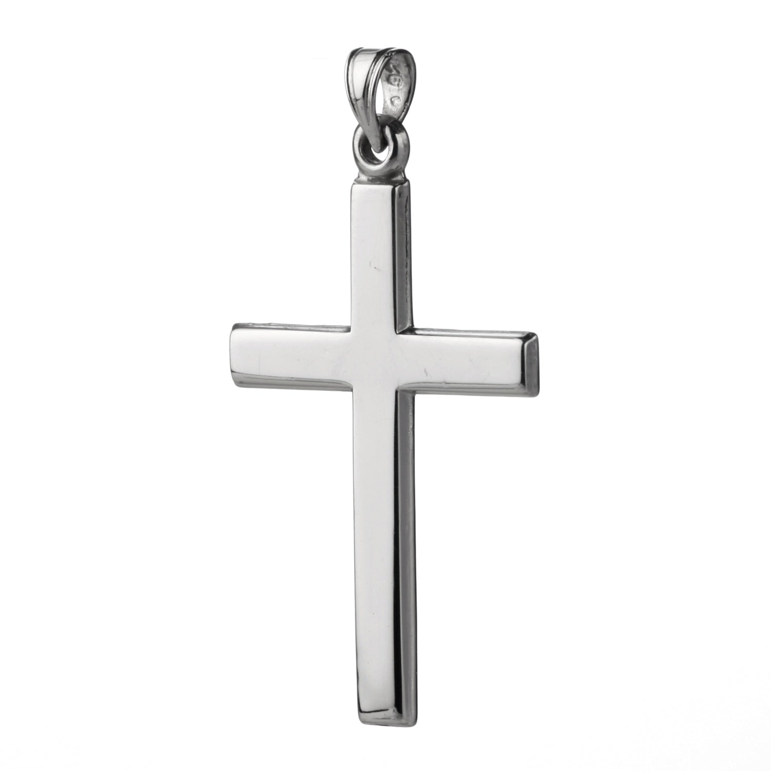 925 STERLING SILVER CROSS PENDANT PLAIN 30.0 MM.
