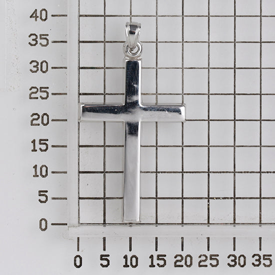 925 STERLING SILVER CROSS PENDANT PLAIN 30.0 MM. F19361