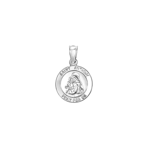 925 STERLING SILVER 12.0 MM. SAINT ANTHONY PENDANT F19380
