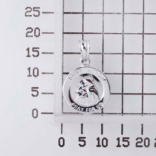 925 STERLING SILVER 12.0 MM. SAINT ANTHONY PENDANT F19380
