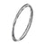 925 STERLING SILVER CLASSIC DOUBLE DIAMONT CUT SLIP ON BANGLE F22324