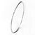 925 STERLING SILVER CLASSIC SINGLE DIAMOND CUT ALL ROUND SLIP ON BANGLE F26511