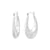 925 STERLING SILVER BACK TO BACK HOOP EARRIGS GREEKEY PATTERN F28577