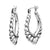 925 STERLING SILVER BACK TO BACK ANCIENT PATTERN HOOP EARRINGS F28587