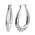 925 STERLING SILVER BACK TO BACK CLASSIC CAVIAR HOOP EARRINGS F33796