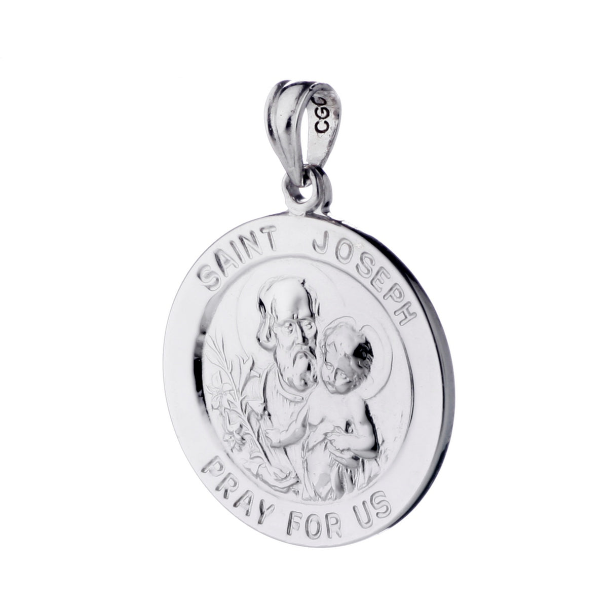 925 STERLING SILVER 20.0 MM SAINT JOSEPH PENDANT F36142