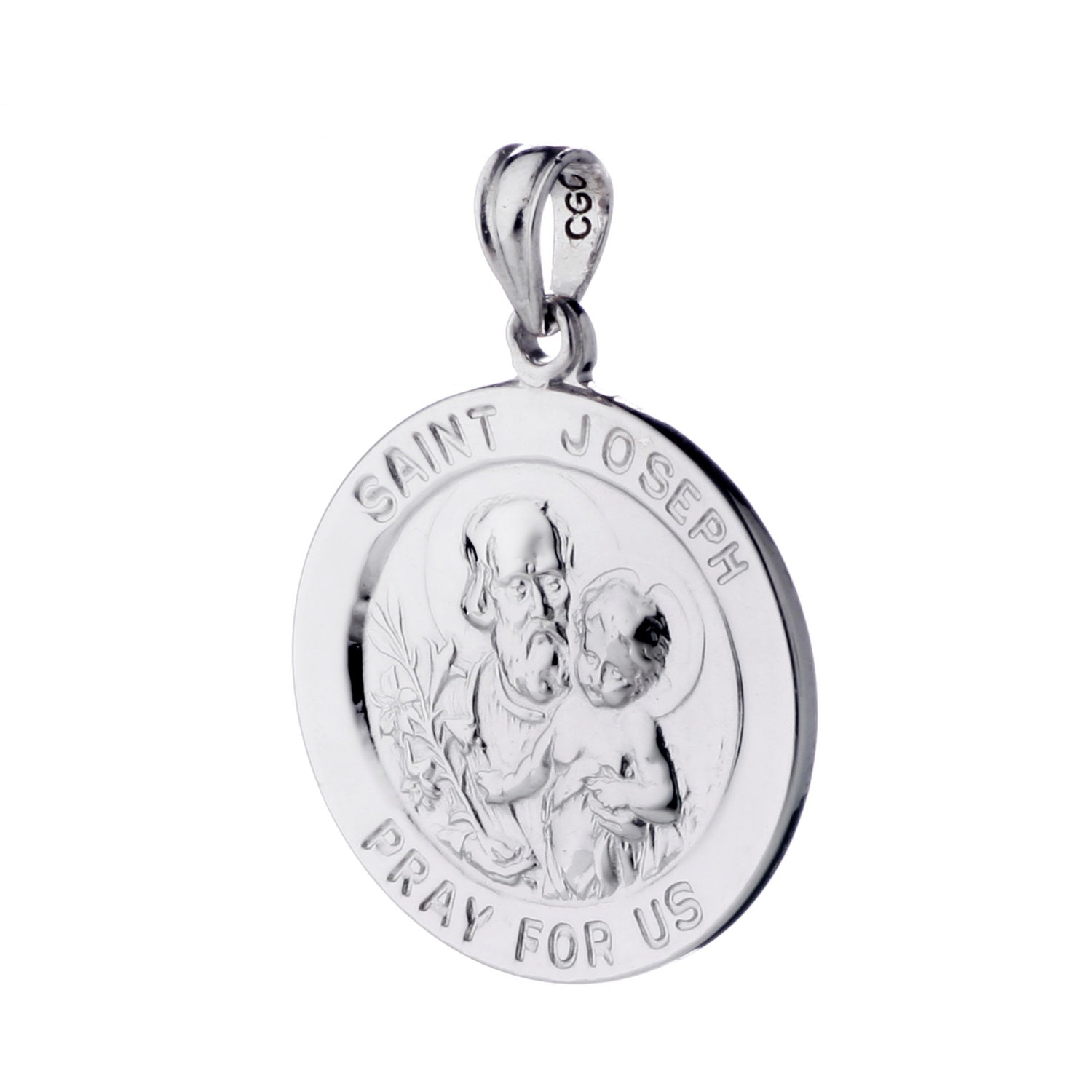 925 STERLING SILVER 20.0 MM SAINT JOSEPH PENDANT