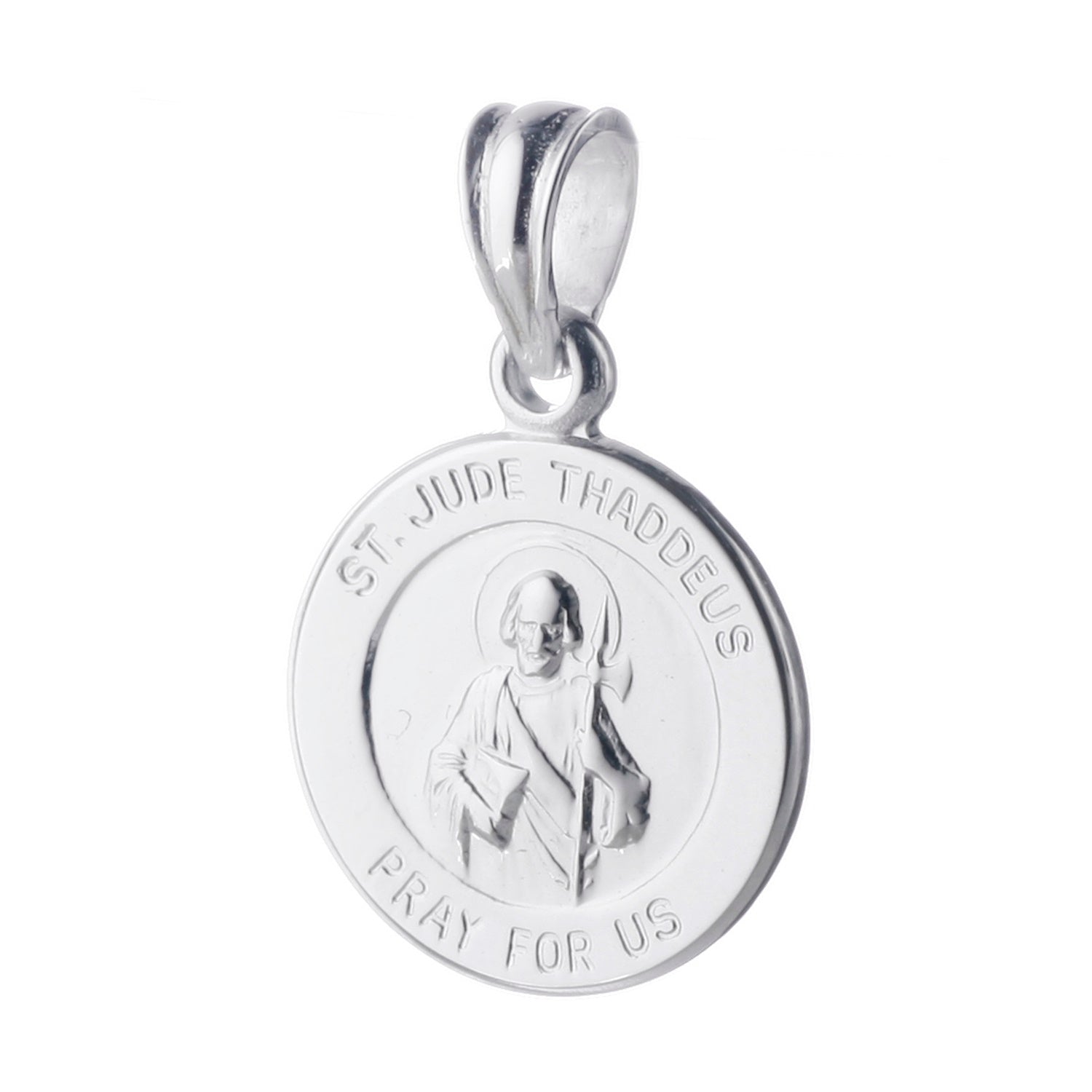 925 STERLING SILVER 12.0 MM. SAINT JUDE THADDEUS PENDANT F36192