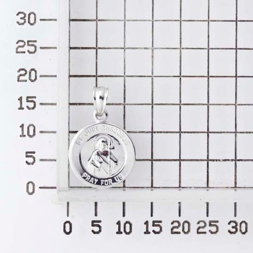 925 STERLING SILVER 12.0 MM. SAINT JUDE THADDEUS PENDANT F36192