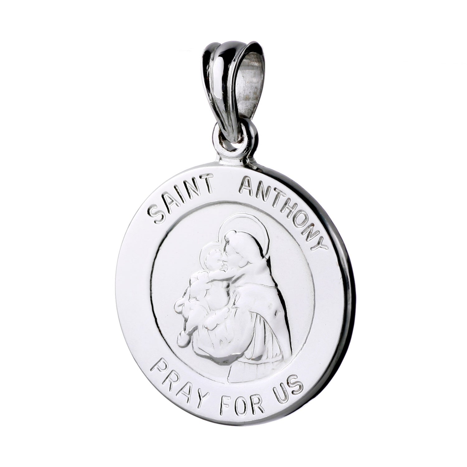 925 STERLING SILVER 15.0 MM. SAINT ANTHONY PENDANT F36300