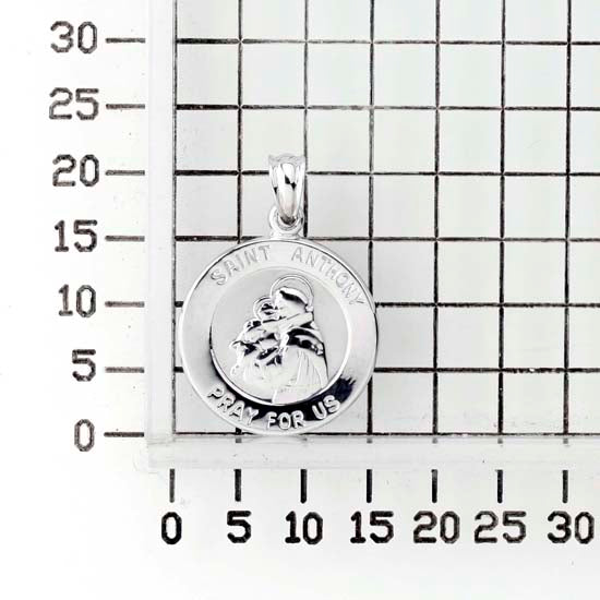 925 STERLING SILVER 15.0 MM. SAINT ANTHONY PENDANT F36300
