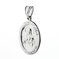 925 STERLING SILVER "HEART OF JESUS" OVAL PENDANT F36338