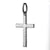 925 STERLING SILVER CLASSIC CROSS PENDANT WITH DIAMOND CUT 35.0 MM. F41643