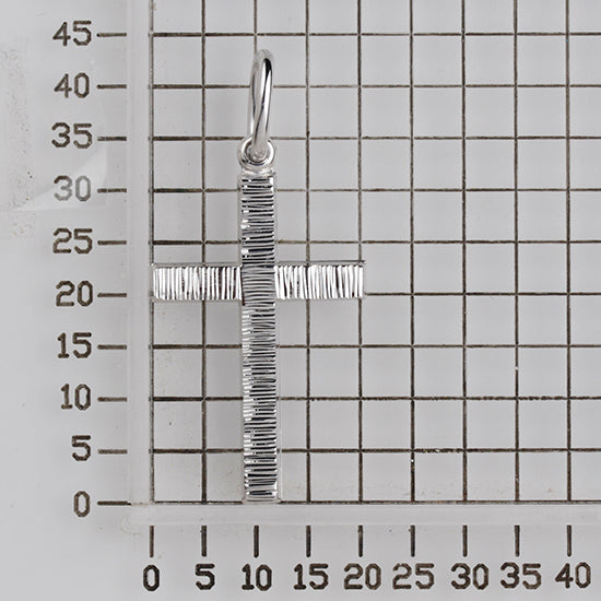 925 STERLING SILVER CLASSIC CROSS PENDANT 30.0 MM. F41644