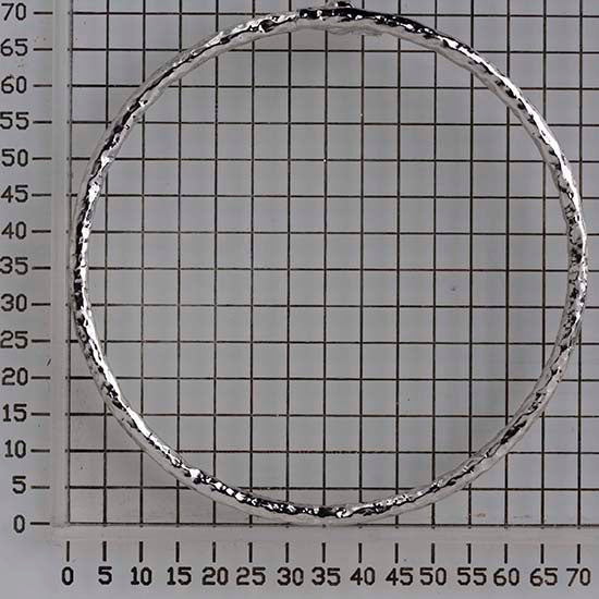 925 STERLING SILVER OVERLAP SLIP ON BANGLE F42262