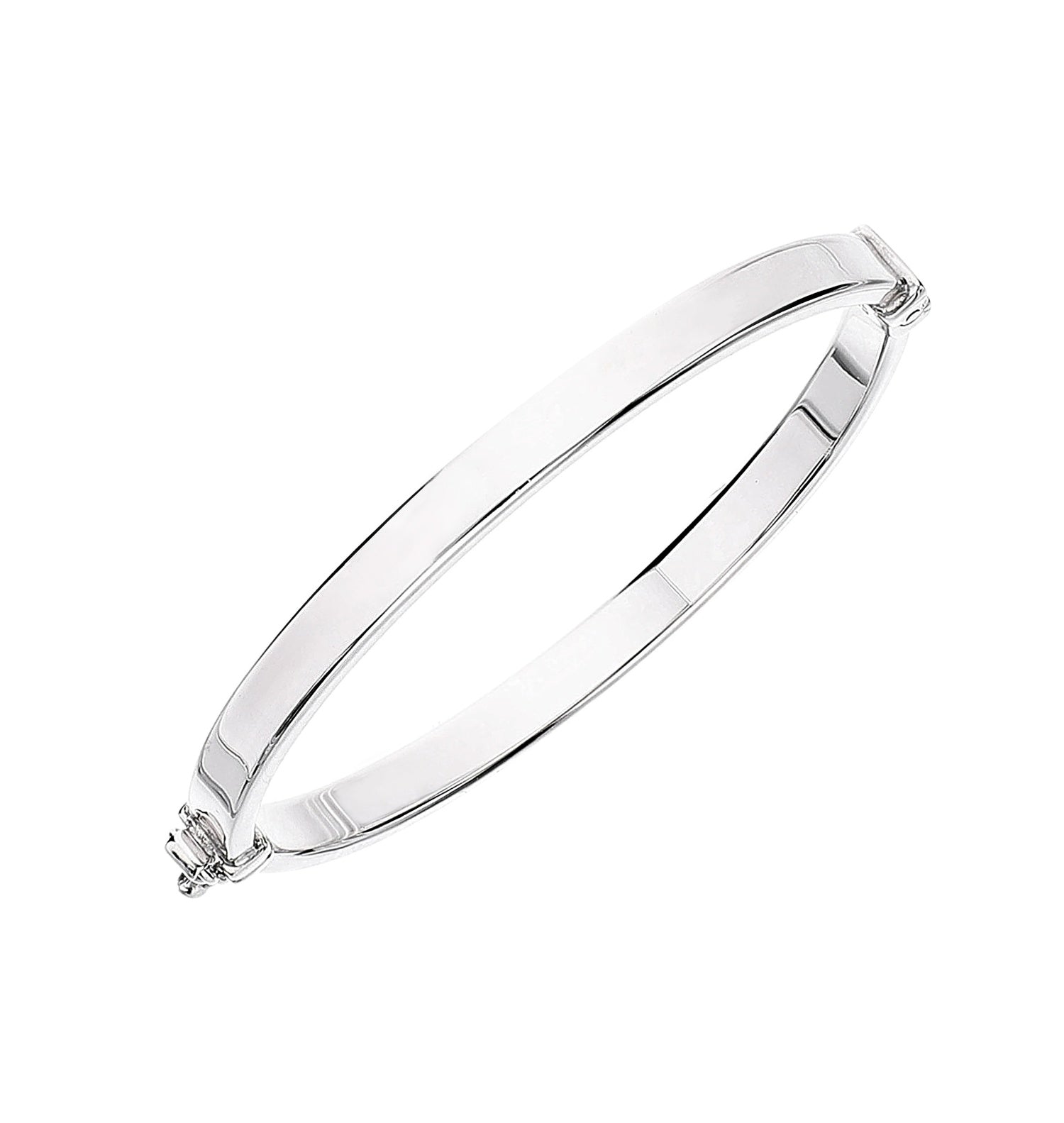 925 STERLING SILVER CLASSIC HINGED BANGLE F43815