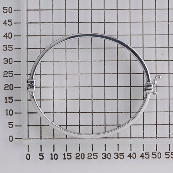 925 STERLING SILVER CLASSIC HINGED BANGLE F43815