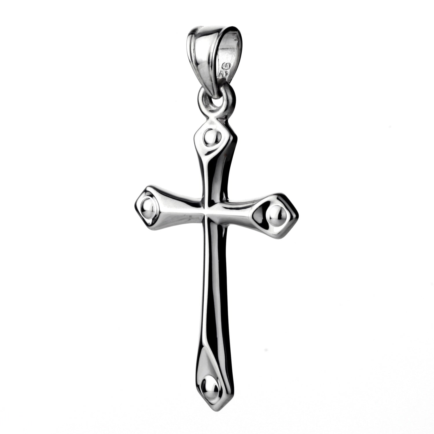 925 STERLING SILVER CLASSIC CROSSS PENDANT 25.0 MM.