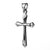 925 STERLING SILVER CLASSIC CROSSS PENDANT 25.0 MM. F44160