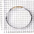 925 STERLING SILVER 3 CONNECTED RINGS TWO TONE HINGED BANGLE