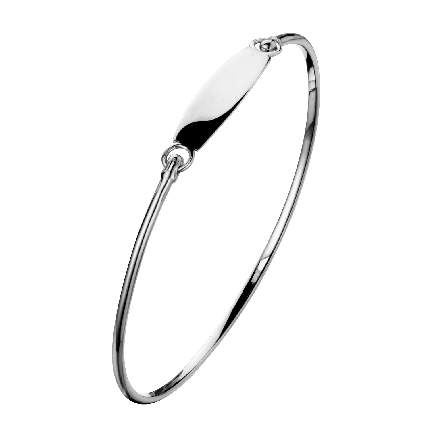 925 STERLING SILVER CLASSIC SLIP ON BANGLE F46229