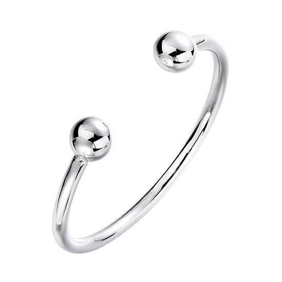 Sterling Silver Twist-Wire Cuff Bracelet with Removable Ball Ends -  RioGrande
