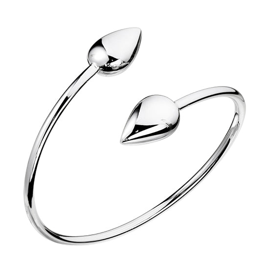 925 STERLING SILVER CLASSIC DROPS CUFF BANGLE