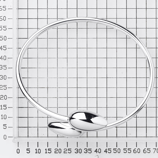 925 STERLING SILVER CLASSIC DROPS CUFF BANGLE