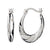 925 STERLING SILVER BACK TO BACK CLASSIC PATTERN HOOP EARRINGS F49022