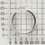 925 STERLING SILVER 25.0 MM. SQUARE ROUND BASIC HOOPS F49423